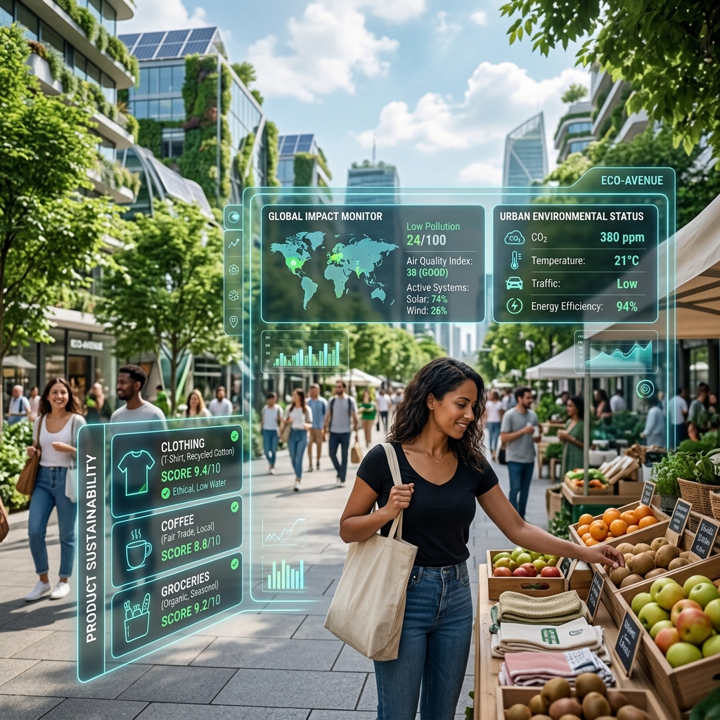 Tavs digitālais ekopasports: Nākotnes Trends, kas 2026. gadā mainīs iepirkšanās paradumus