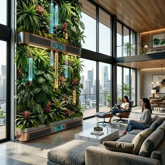 Vertikālie meži mājoklī: Kā 2026. gadā AI vadītas gaisa filtrācijas sistēmas aizstāj pilsētas parkus